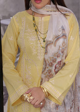 Jasmine By Soghat Creation Chikankari Cotton 3 Piece Unstitched Suit SC25JV3 D-08